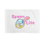 SpoonLifeのさじぺん文字ストレート ブランケット