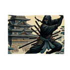 Cool Japanese CultureのShadow Dance: Ninja and the Old Castle -Shinobi-  ブランケット