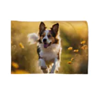 zigerparkのお花畑を駆ける犬 Blanket