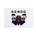 yoshiFactoryの剣道“ＫＥＮＤＯ”男子女子トンボ(ブルー) Blanket