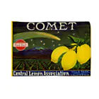 VintageのLemon crate label, Comet brand, Western Litho. Co . ブランケット