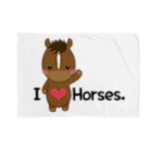 au♡lio アウリオのI love horse. Blanket