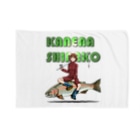 貧乏釣り部員五時レンジャー！公式ショップの金菜品子ビッグロゴ Blanket