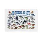 猫と釣り人のSaltwater fish_1CY_BL Blanket