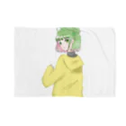 緑風モニカ🍈🇧🇷🇯🇵VTuber(V-Liver)の緑髪モニカ冬服 ブランケット