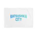 JIMOTO Wear Local Japanの葛飾区 KATSUSHIKA CITY ロゴブルー Blanket