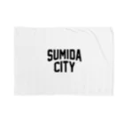 JIMOTO Wear Local Japanの墨田区 SUMIDA CITY ロゴブラック ブランケット