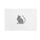 Coshi-Mild-Wildの猫_ロシアンブルー Blanket