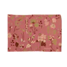 muramotochihiroの野の草花（ピンク） ブランケット