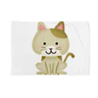 Fred HorstmanのBrown Beige Calico Tabby  Cat ブラウン ベージュ キャット キャリコ タビー Blanket