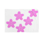 KOKI MIOTOMEの星桜紋（流れ星ピンク）　Star cherry blossom Crest (Shooting star pink）) Blanket