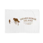 くらしに馬を　シェアホースアイランド オンラインショップのブラウン　シェアホースアイランド公式ロゴ Blanket