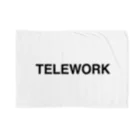 TOKYO LOGOSHOP 東京ロゴショップのTELEWORK-テレワーク- ブランケット