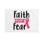 Fred HorstmanのBreast Cancer - Faith Over Fear  乳がん - 恐怖 に 対する 信仰 Blanket