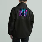 のんびりアート工房のサイバーパンク Boa Fleece Jacket