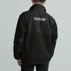 インターネットのTCP/IP White Ink Boa Fleece Jacket