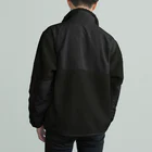 トシゾーのSUZURIのとこのヒゲHIGE（白抜き） Boa Fleece Jacket