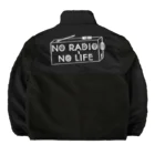 ぺんぎん24のNO RADIO NO LIFE(ホワイト) Boa Fleece Jacket