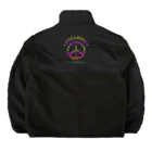 薈.collectionのLove＆peaceシリーズRainbowcolorバージョン Boa Fleece Jacket