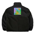 水草のサイケデリックな満月 Boa Fleece Jacket