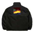 水草の火口の夜 Boa Fleece Jacket