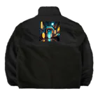 のんびりアート工房のサイバーパンク Boa Fleece Jacket