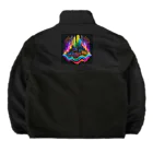 のんびりアート工房のサイバーパンク都市 Boa Fleece Jacket