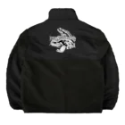 無尾目のB/W Kaweri＆哲久 Boa Fleece Jacket