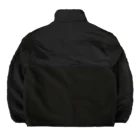 COCO SHOPのホワイトカラーのプードル（ちんちんポーズ） Boa Fleece Jacket