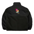 Siderunの館 B2の【バックプリント】悪魔と天使 Boa Fleece Jacket