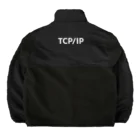 インターネットのTCP/IP White Ink Boa Fleece Jacket