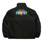 “すずめのおみせ” SUZURI店のスズメのおちりポップアート風 Boa Fleece Jacket