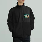 cheesyaのウサギ　パワーモード Boa Fleece Jacket