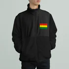 お絵かき屋さんのボリビアの国旗 ボアフリースジャケット