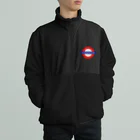 金融投資デザイン　カマラオンテ-ムラサキのunderground アンダーグラウンド LONDONロンドン 地下鉄 Boa Fleece Jacket