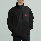 🐸かえるさんと仲間たち🐸のHAPPY花丸 Boa Fleece Jacket