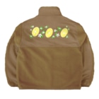 Lily bird（リリーバード）のスライスレモンとレモンの花 Boa Fleece Jacket