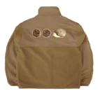 Ralriruのハリネズミと栗（いきもの×たべものシリーズ） Boa Fleece Jacket