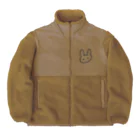 ぺぇ屋のさっと描いたぺぇ(黒) Boa Fleece Jacket