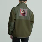 てくのちゃんのサンタを信じてる猫 Boa Fleece Jacket