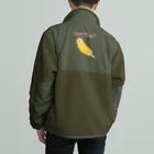 NIKORASU GOのユーモアグルメダジャレデザイン「テンプラッコ」（Tシャツ・パーカー・グッズ・ETC） ボアフリースジャケット