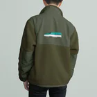 Kalmueの新幹線 はやぶさ Boa Fleece Jacket