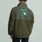 イラスト MONYAAT のオレサマガエル Boa Fleece Jacket