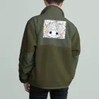 316(MIHIRO)のまん丸かめちゃんの渦巻 Boa Fleece Jacket