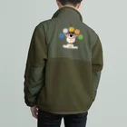 イラスト MONYAAT の競技　おしゃべり Boa Fleece Jacket