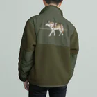 akimwolfの2種のオオカミジャケット Boa Fleece Jacket