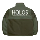 原ハブ屋【SUZURI店】のHOLOS【奄美島国自衛軍】(A-SE) Boa Fleece Jacket