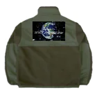 SPACE Shooting Star 🌟☆彡の地球儀🌍🌎🌐🌏悪魔 😈 ORIGAMI🚀✨ブラック👿😈⚫️ Boa Fleece Jacket