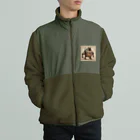 PUGおやじのロボパグ出動 Boa Fleece Jacket