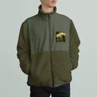 MMの白いひがん花 Boa Fleece Jacket